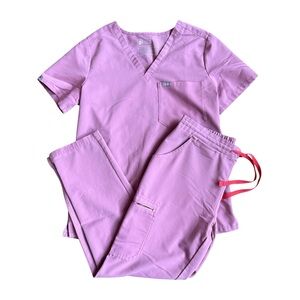 FIGS Pink Technical Collection Nurse Medical Scrub Set